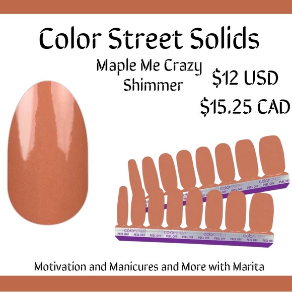Color Street Nail Set Maple Me Crazy - Picture 2 of 7